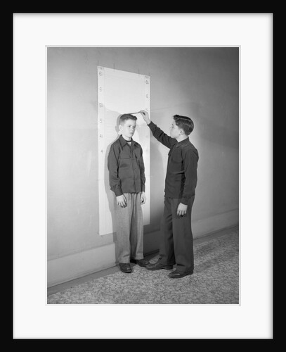 Boys Measuring Each Other by Anonymous