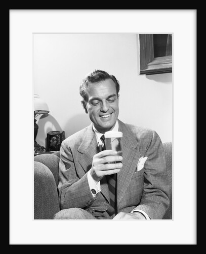 Man with a Glass of Beer by Anonymous