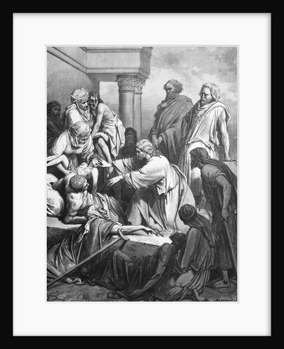 Jesus Healing The Sick by Anonymous
