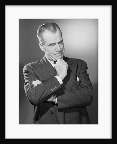 Man in Thoughtful Pose by Anonymous