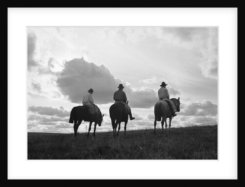 Three Men Riding the Range by Anonymous