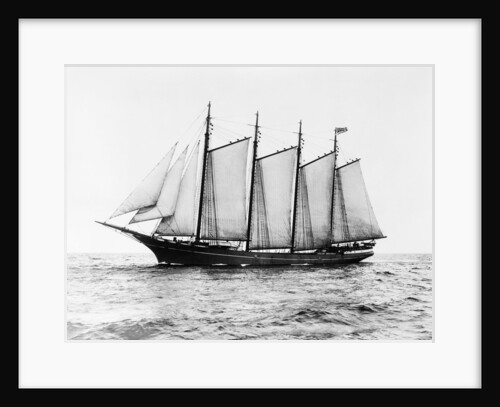 Short-Masted Schooner by Anonymous