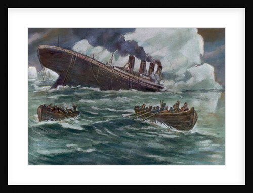 Drawing of the Sinking of the Titanic by Anonymous