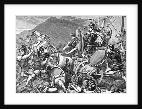 Greek Army Fighting; Aristomenes; Illus by Anonymous