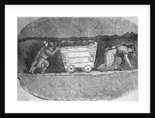 Illustration of Children Working in an English Coal Mine by Anonymous