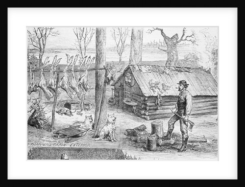 Fur Trapper's Log Cabin In Canada by Anonymous