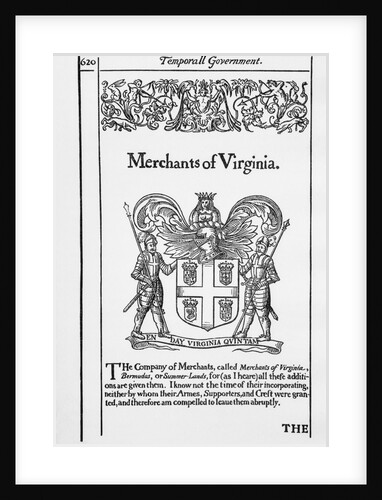 Seal Of Merchant'S Company Of Virginia by Anonymous
