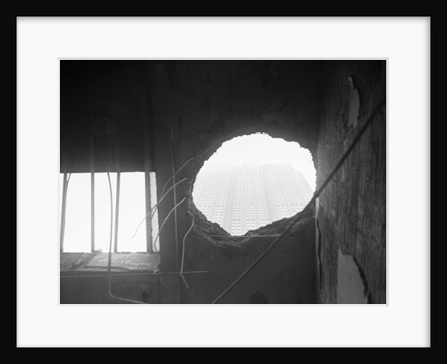 Hole From Crash At Empire State Building by Anonymous