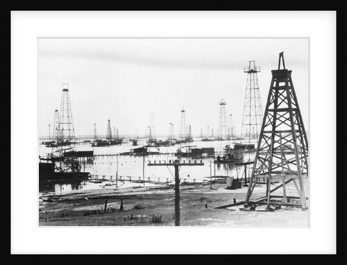 Oil Rigs In Gulf Of Mexico by Anonymous
