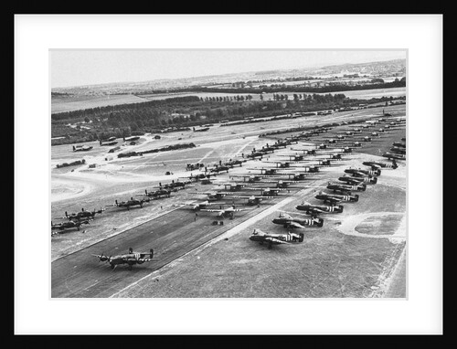 Bombers at Airfield by Anonymous