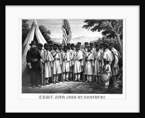Recruiting Poster For Colored Regiments by Anonymous