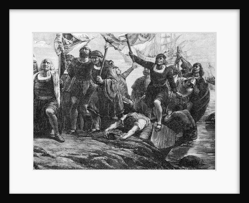 Columbus Landing In America by Anonymous