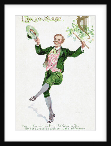 Engraving of St. Patrick's Day Leprechaun by Anonymous