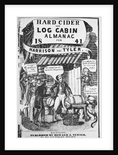 Almanac Cover Depicting Harrison and Tyler by Anonymous