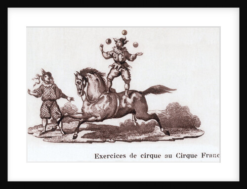 Juggler On Horseback In French Circus by Anonymous