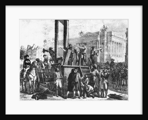 Illustration of the Execution of Robespierre and His Co-conspirators by Anonymous