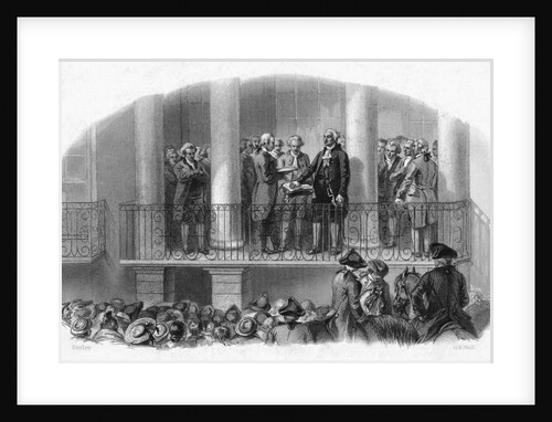 Inauguration Of Washington In City Hall by Anonymous