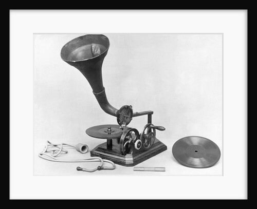Photograph Of Early Grammaphone by Anonymous