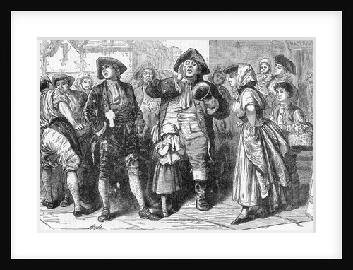The Town Crier In Boston, Last Century by Anonymous