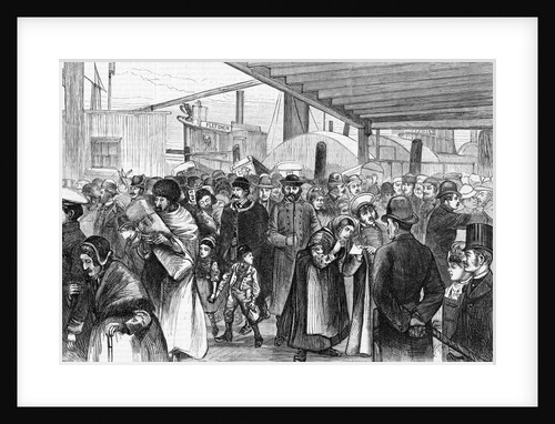 Drawing;Immigrants Landing/Castle Garden by Anonymous