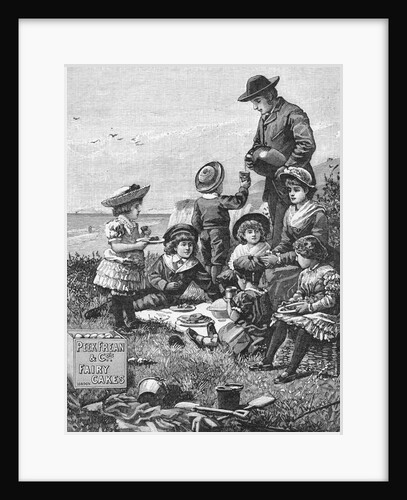 Family Picnic Near The Sea by Anonymous