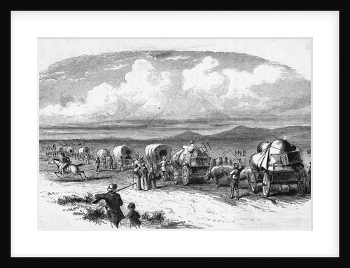 Emigrants On The Way West Pre Civil War by Anonymous