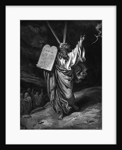 Moses Coming Down From Mount Sinai by Gustave Dore