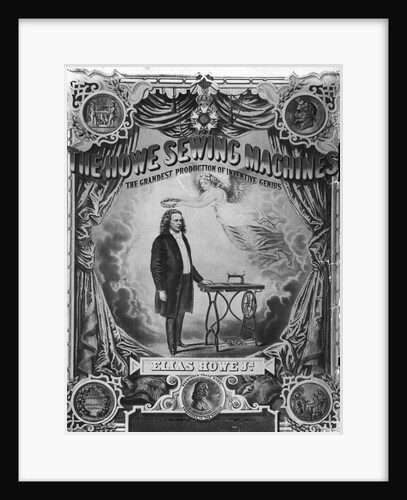 Poster for Elias Howe's Sewing Machine by Anonymous