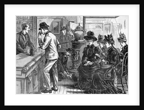 Women In Bar Recording Drinkers;Man W/Sk by Anonymous