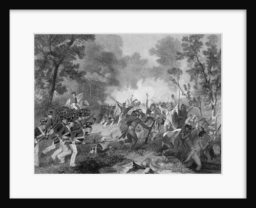 Battle Of Tippecanoe; Copper Engraving by Anonymous
