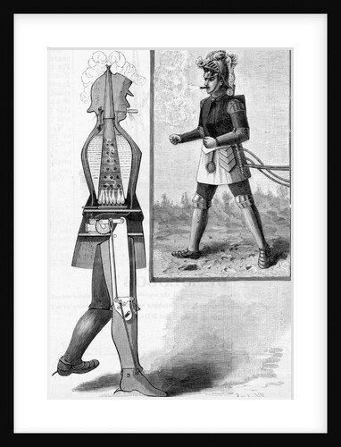 Walking Steam Robot Illustration by Anonymous