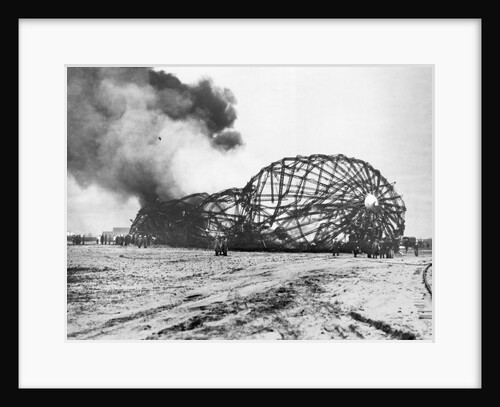 Burning Shell of the Hindenberg by Anonymous
