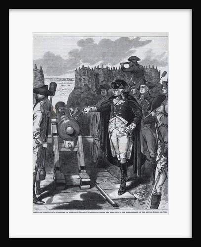 George Washington Firing First Cannon by Anonymous