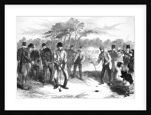 Golf Match; Engraving by Anonymous
