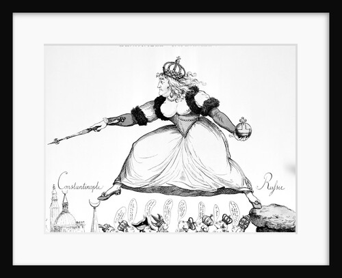 Political Cartoon Depicting Catherine II by Anonymous