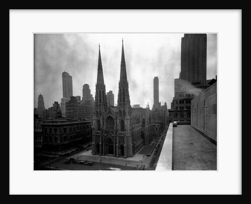 St. Patrick's Cathedral, Rooftop View by Anonymous