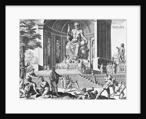 Print of the Statue Of Zeus; Wonder Of The World by Anonymous