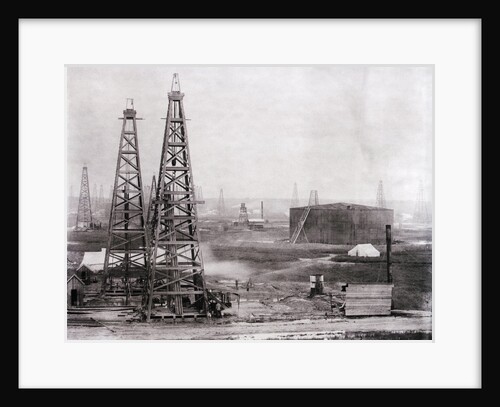 Oilfield At Spindletop by Anonymous