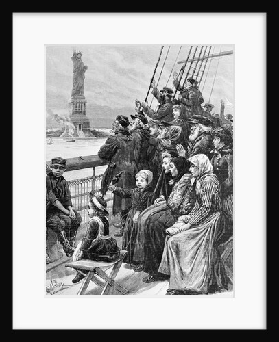Jewish Refugees Pass Statue Of Liberty by Anonymous