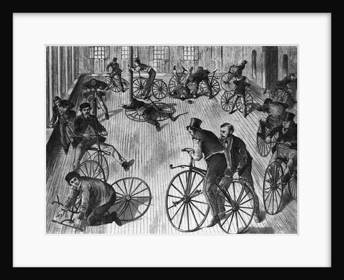 Scene In A Velocipede Riding School by Anonymous