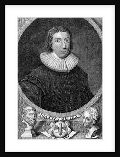Portrait Of English Poet John Milton by Anonymous