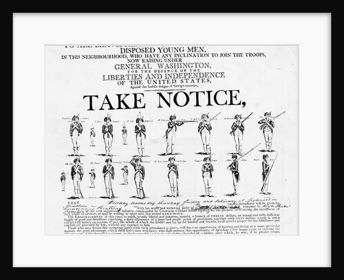 American Revolution Recruiting Poster by Anonymous