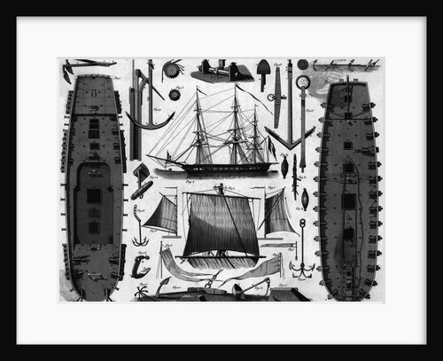 French Frigate; Parts by Anonymous