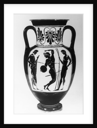Greek Vase with Three Athletes by Anonymous