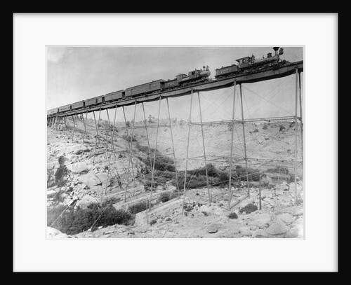 Passenger Train with Two Locomotives by Anonymous