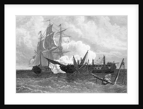 Two Ships In Battle; War Of 1812 by Anonymous