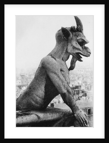 Gargoyle on Notre Dame Cathedral by Anonymous