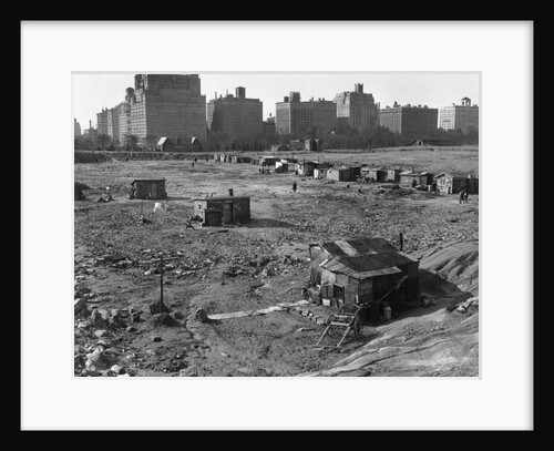 Hooverville in Central Park 1933 by Anonymous
