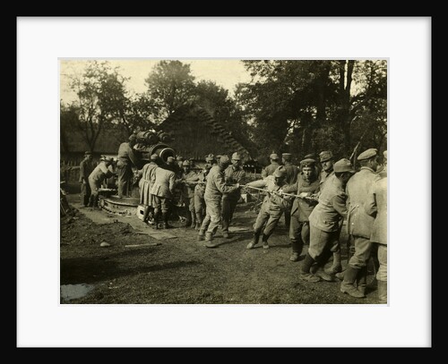 Germans, Austrians Pulling Cannon by Anonymous