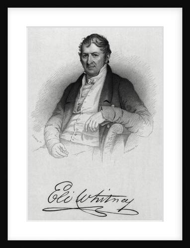 Eli Whitney Engraving by Anonymous